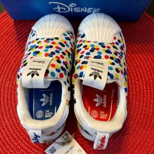 Adidas Original Disney Kid's SuperStar 360 Slip On Shoes - Size 9 - HQ4078 - NEW